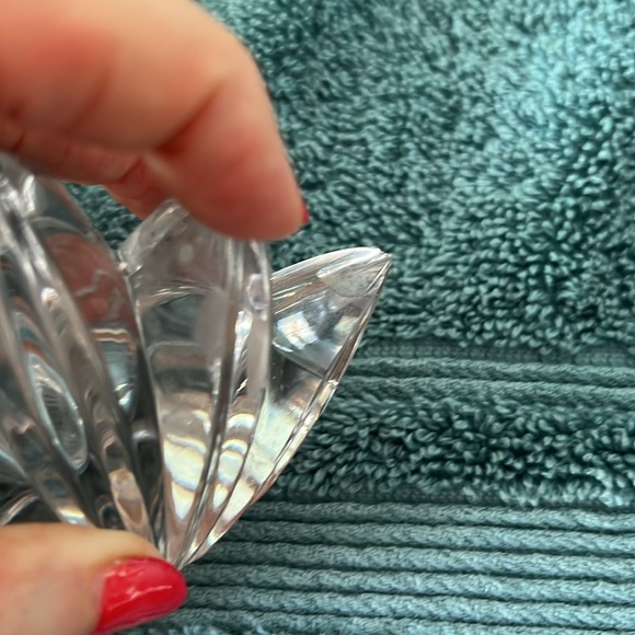 SET OF 2 GLASS TAPER CANDLE HOLDERS- MIKASA- VINTAGE - Picture 9 of 9